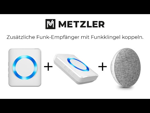 Zusätzliche / Mehrere Funk-Gongs Empfänger mit einer Metzler Funkklingel Türklingel verbinden