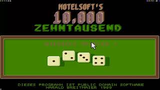 ATARI ST PROBLEM 10000 Zehntausend 10 000 Zehntausend DICE GFA BASIC GAME .bas by Breitmaier Harald screenshot 2