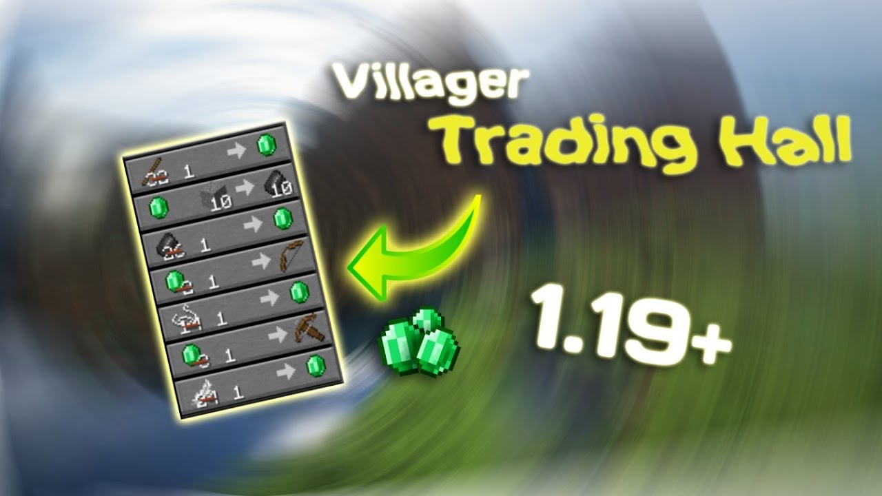 EASIEST Villager Trading Hall || 1 Emerald All TRADES! - YouTube