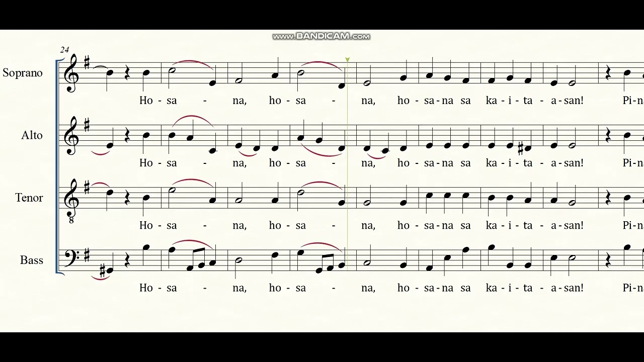 Santo - Manoling V. Francisco, SJ (Arr. Ferdinand M. Bautista & Louie Angelo Oca) TENOR