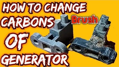 How to change carbon brushes in generator|Carbon brush replacement