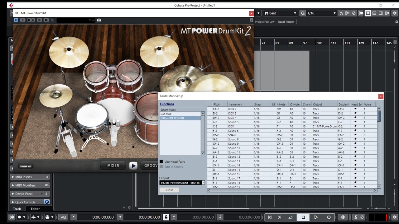Membuat Drum MAPS di CUBASE ivanstudiowebcam YouTube