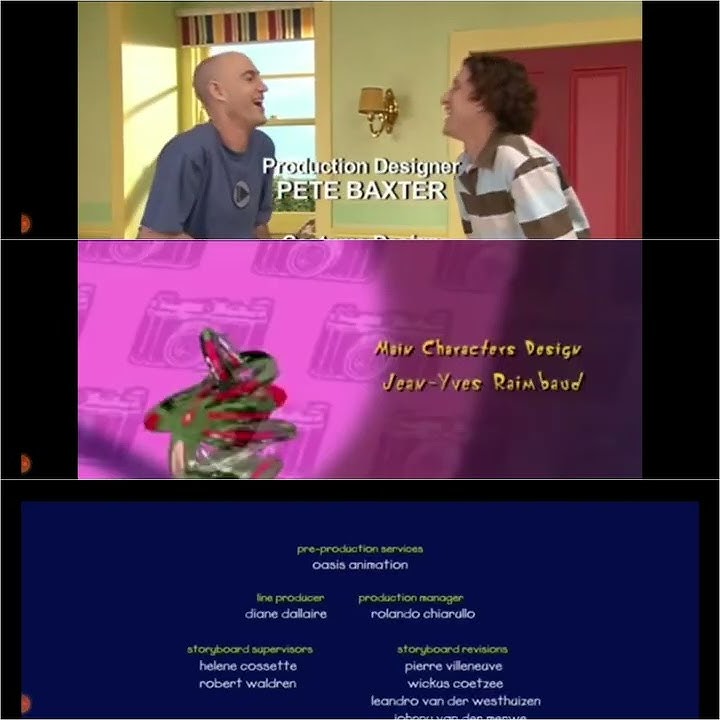 Upside Down Show, Oggy, Caillou Credits Remix
