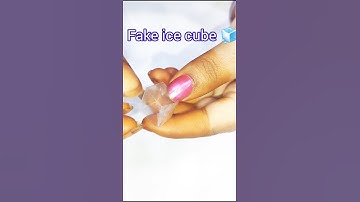 How to make fake ice cubes || Ice cubes 🧊 #fake #diy #cellotape #diycrafts #shorts #ytshorts