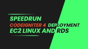 How to Speedrun Deploy  CodeIgniter 4 with ec2 Linux 2 and RDS within 14mins