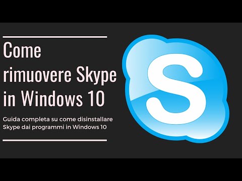 Video: Come Disinstallare Skype