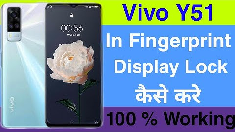 How To Add Finger Lock Setting On Vivo Y51 || Vivo Y51 Finger And In Finger Lock Screen