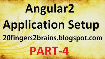 Angular 2 - Application Setup