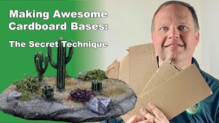 [CHEAP, EASY AND DURABLE] The Secret to Making Cardboard Bases for Wargames, Dioramas & Scenery