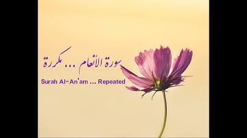 سورة الأنعام الآيات 36  --  39 مكررة . Surat ( Al ANAAM ) verse 36--- 39 are    repeated
