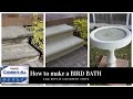 How to make a Bird Bath and Repair Concrete Steps