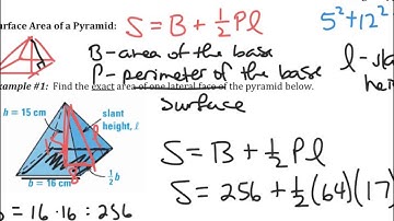 12-3 Surface Area of Pyramids & Cones