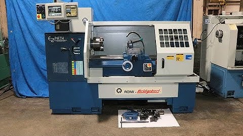 Bridgeport Romi EZ Path 16.5" x 40" CNC lathe video