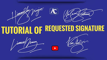 Tutorial of requested signature | Signature tutorial | Anup calligraphy