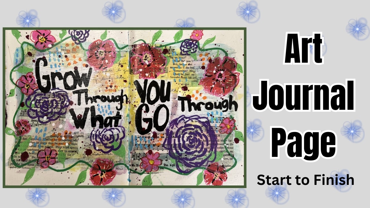 Art Journal Inspiration in My Hand Made Journal | No Talking