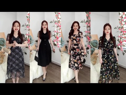 Video Xả Toàn Bộ Kho️????????Váy Đầm Dự Tiệc Đầm Trung Niên Sang... - youtube