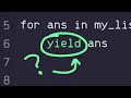 Python yield keyword