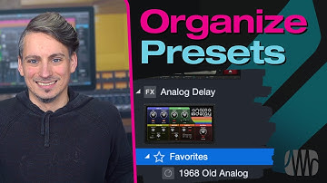 Custom Preset Folders and Favorites in Studio One 6