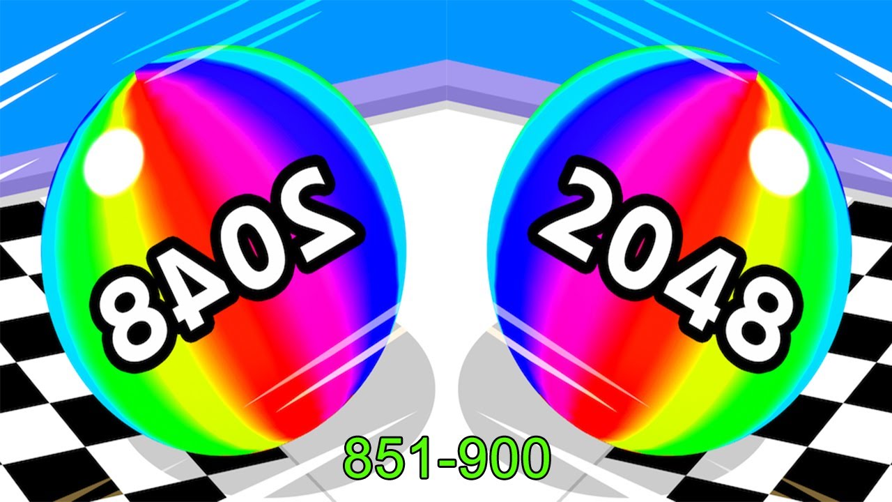 Ball Run 2048 Android iOS Gameplay Level 851-900