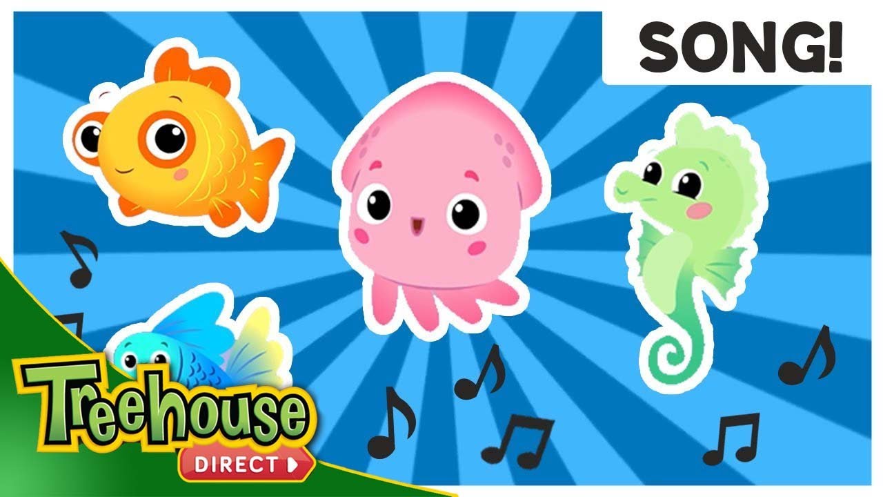 Guppy Goldfish Seahorse Squid! | Animal Songs and Nursery
