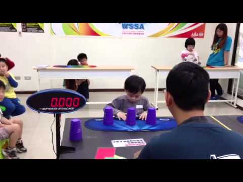 疊杯-speed stack-4years old-林永登 , 寶宏盃4歲3-3-3 , 2.91秒