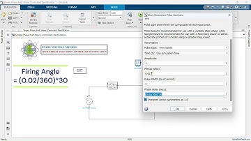 Single phase Half Wave SCR Controlled Rectification | using Matlab Simulink
