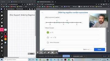 Khan Support: Ordering Negative Number Expressions