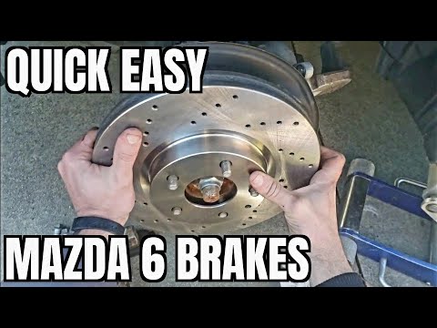 2014 2021 Mazda 6 Front Brake Pads Rotors How to Remove Install 2020 2019 2018 2017 2015 2016 2015