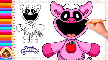 How to Draw Picky Piggy | from Poppy Playtime | Smiling Critters