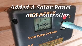 Added a Solar Panel Today