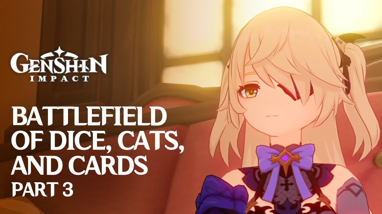 Match With Fischl Battlefield Of Dice Cats And Cards World Quest 