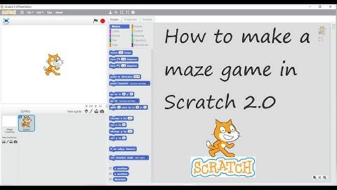 How to make a maze game in Scratch 2.0