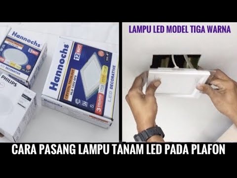Install a light lamp in a minimalist ceiling list. Video ini menampilkan cara pemasangan lampu LED s. 
