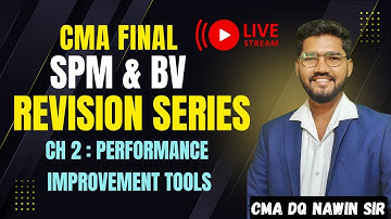 CMA FINAL - SPM & BV | | REVISION | CLASS 2 | PERFORMANCE IMPROVEMENT TOOLS | CMA DQ NAWIN SIR