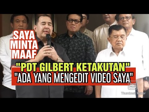 DIDUGA KETAKUTAN. PDT GILBERT LUMOINDONG MINTA MAAF