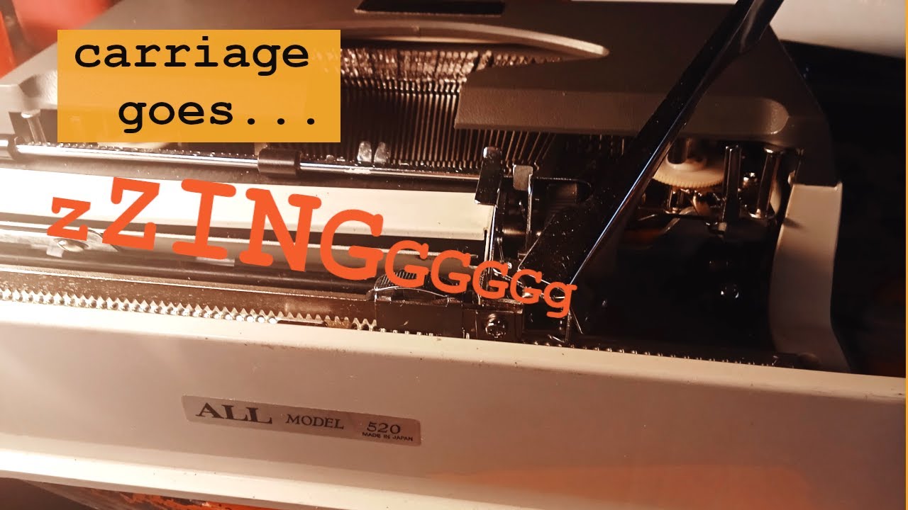 How to Fix “Zinging” / Runaway Carriage on a Typewriter – Escapement Pawl Spring - for ALL machines