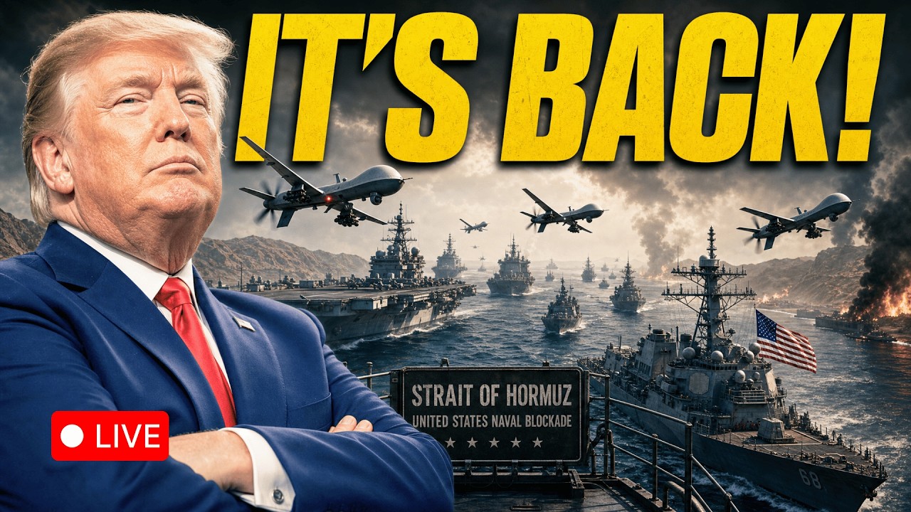 🔴 TWO FRONTS: Iran Blockaded Again as Trump Goes Primetime on 2020 Interference