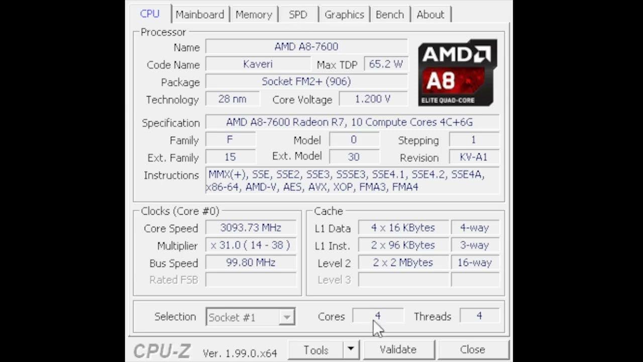 1.9.3 How To Overclock AMD A87600 Without BIOS YouTube