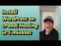 Install WordPress on cPanel hosting in under 5 minutes - Hire Mark