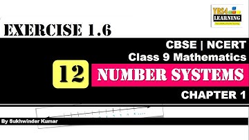 NCERT class 9th maths chapter 1 exercise 1.6 #class9maths #NCERTSolutions #NumberSystem
