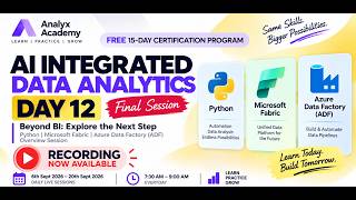 Final Session | Free AI Integrated Data Analytics Certification Program | Analyx Academy!