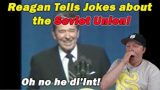 History Teacher Reacts to Ronald Reagan Telling Jokes about the Soviet Union!