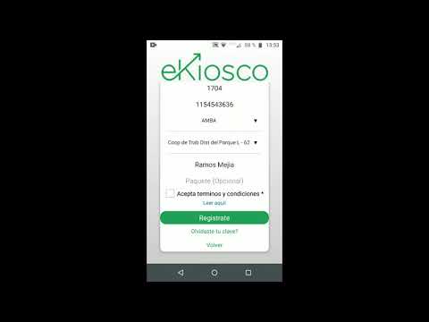 Instructivo REGISTRACION, LOGIN y CONFIGURACION DE PERFIL app E Kiosco