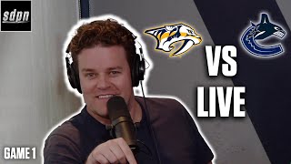 Stanley Cup Playoffs - Vancouver Canucks vs. Nashville Predators - Game 1 LIVE w/ Adam Wylde screenshot 3