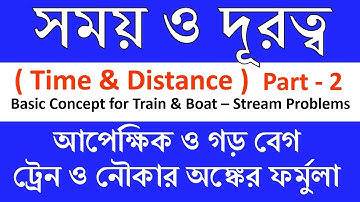 Relative Speed and Average Speed in Bengali | আপেক্ষিক বেগ ও গড়বেগ