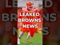 🚨LEAKED: Cleveland Browns Schedule Matchups &amp; Times For 4 Games Ft. NFL Week 1 #nfl #browns #shorts