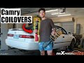 1998 toyota camry coilovers install  maxpeedingrods coilovers