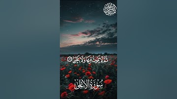 • تلاوة عطرة لسورة الأعلى - الشيخ | منير السعدي