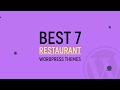 Best 7 wordpress restaurant themes 2019  template7