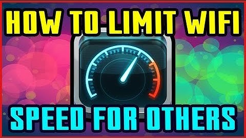 How To Limit WiFi Speed For Others Hindi / Urdu
